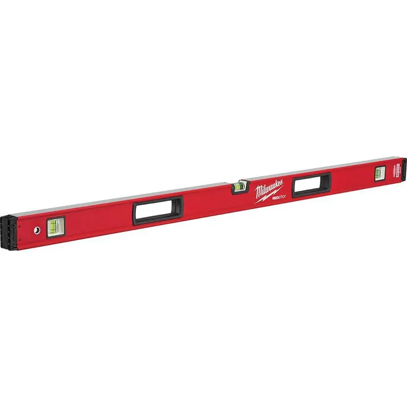 Milwaukee Redstick Box Level – 48-Inch Aluminum Frame, Accurate Dual Vials, Redlink Plus Ready 1