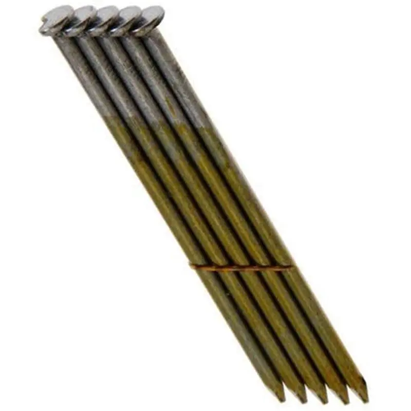 Primesource Grs10D 28° Clipped-Head Bright Wire Nails – 3" × 0.120", Steel (2000/Pack) 1