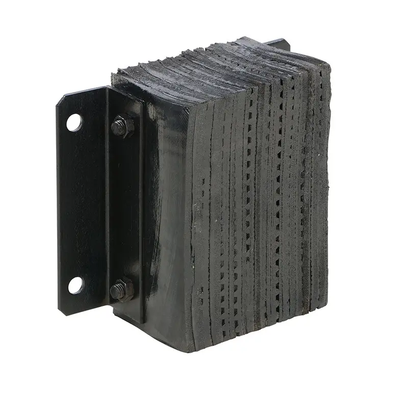 Vestil Laminated Dock Bumper – 6" X 8.75" X 12", High-Impact Rubber Core 1